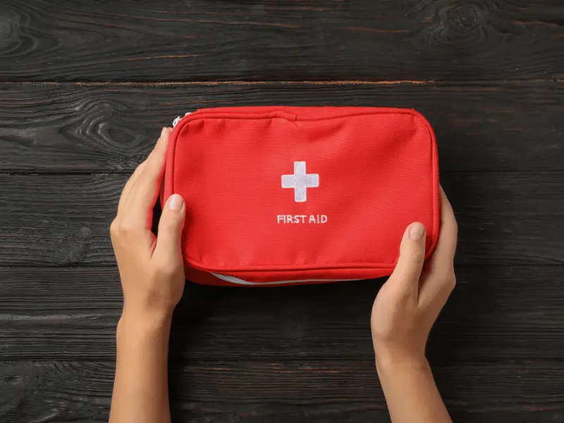 A first aid kit can often be really helpful!